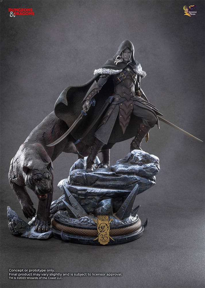 Dungeons & Dragons Statue 1/4 Drizzt Do'Urden (35th Anniversary Edition) Previews Exclusive 40 cm P043064
