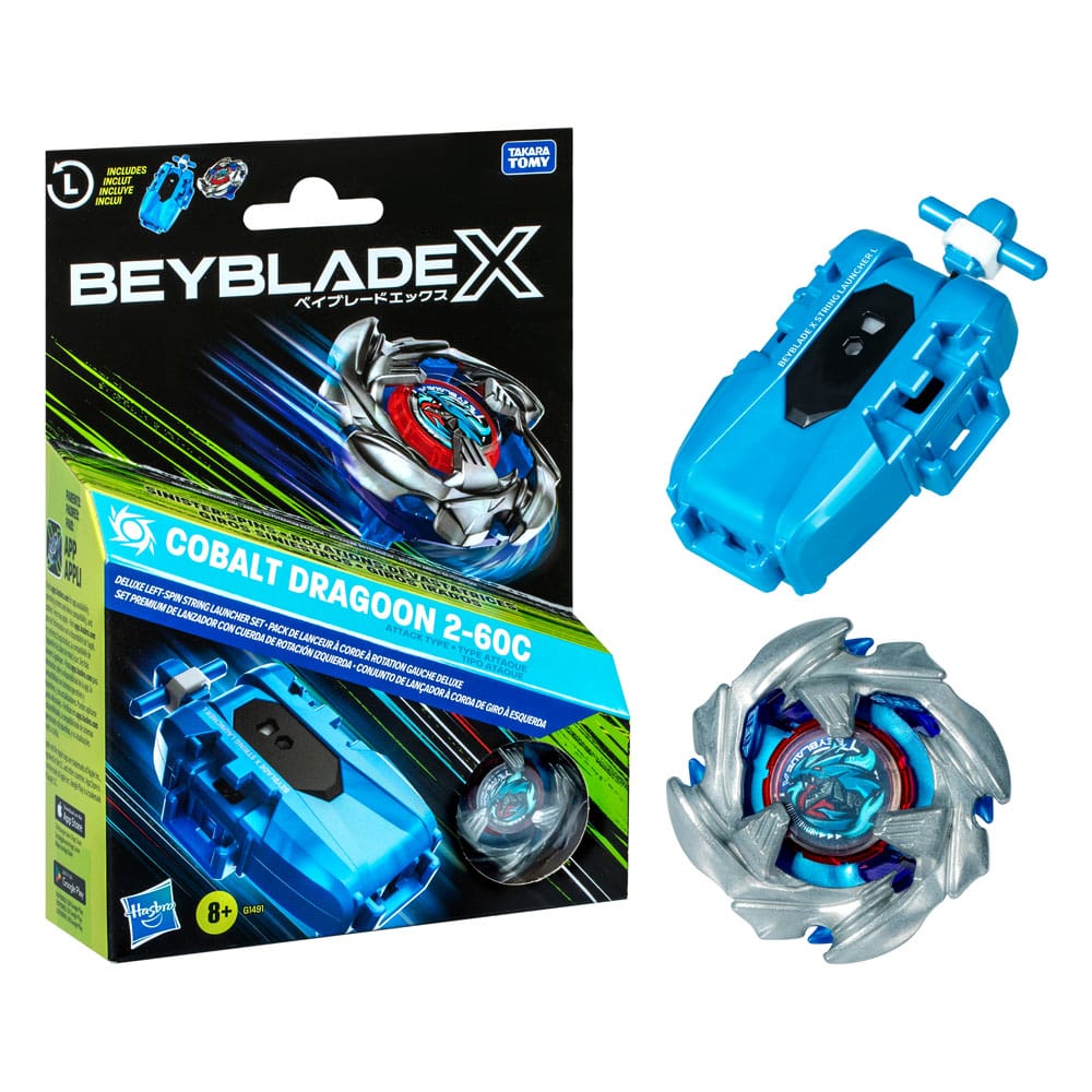 Beyblade X Cobalt Dragoon 2-60C Launcher Set P069230