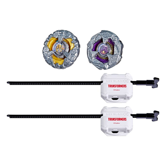 Beyblade X and Transformers Collab Bumblebee 3-60GP vs. Shockwave 5-80O P069233