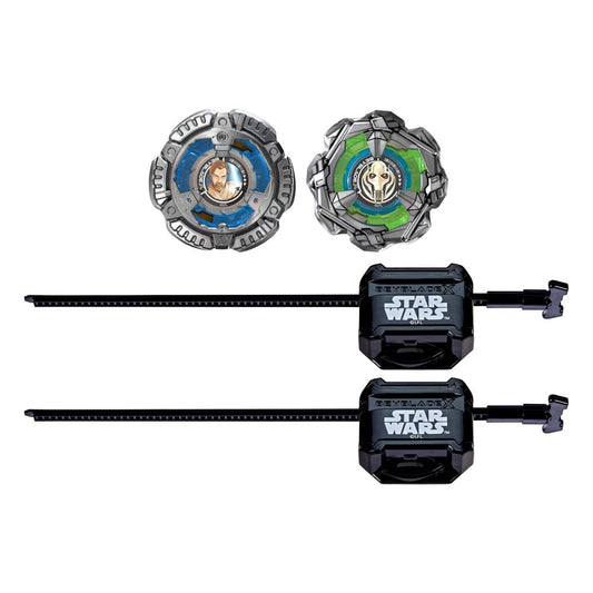 Beyblade X and Star Wars Collab Obi-Wan Kenobi 4-60P vs. General Grievous 3-80HN P069234