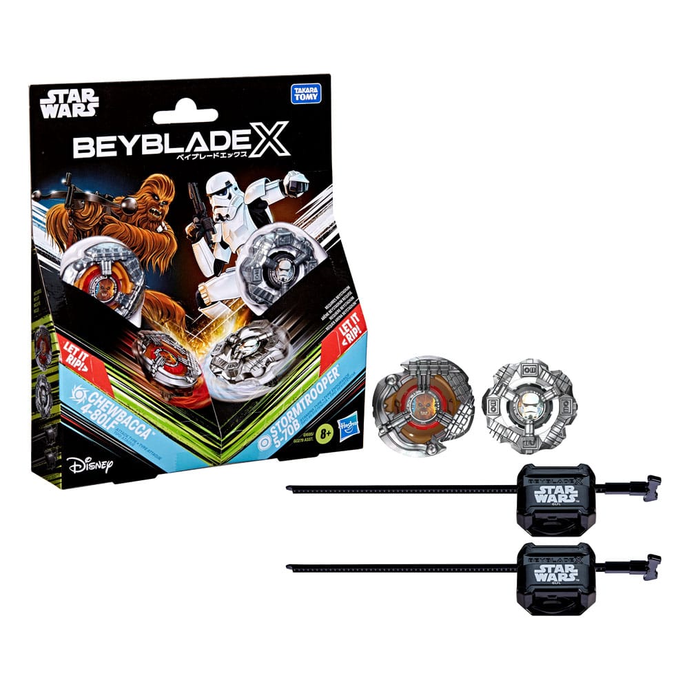 Beyblade X and Star Wars Collab Chewbacca 4-80LF vs. Stormtrooper 5-70B P069235