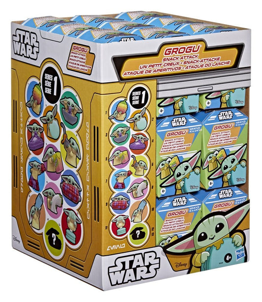 Star Wars Mini Figures 4 cm Grogu Snack Attack Series 1 Blind Box Display (24) P074554