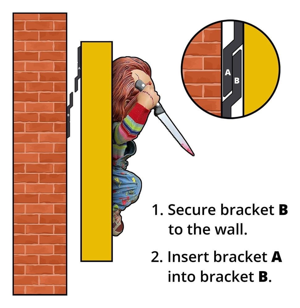 Chucky (Child´s Play) Wall Sculpture 1/2 Bride of Chucky 22 x 23 x 38 cm P072123