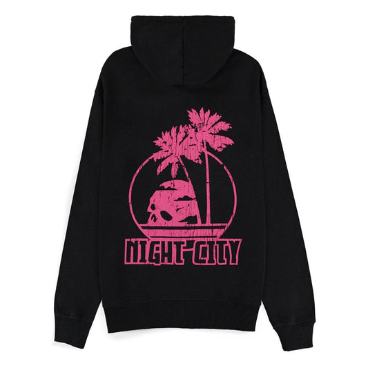 Cyberpunk 2077 Zipper Hoodie Night City Size M