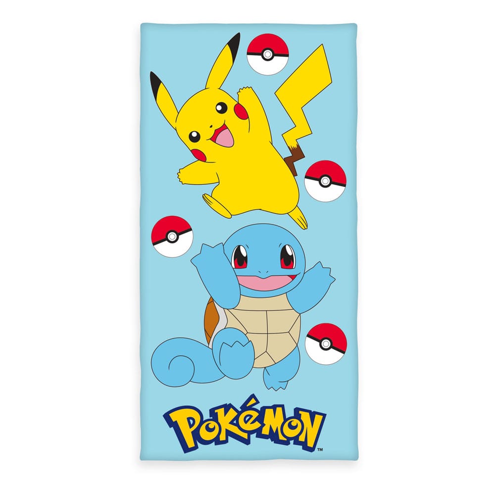 Pokemon Velour Pikachu & Squirtle 75 x 150 cm P044177