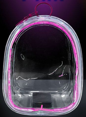 HaloPop Crystal Clear Display Bag LED Glow Lighting (Pink) 18 cm Assortment (6) P067450