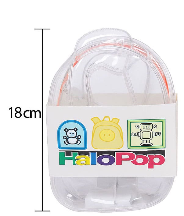 HaloPop Crystal Clear Display Bag LED Glow Lighting (Pink) 18 cm Assortment (6) P067450
