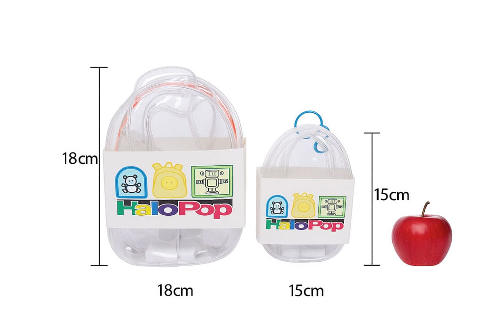 HaloPop Crystal Clear Display Bag LED Glow Lighting (Pink) 18 cm Assortment (6) P067450