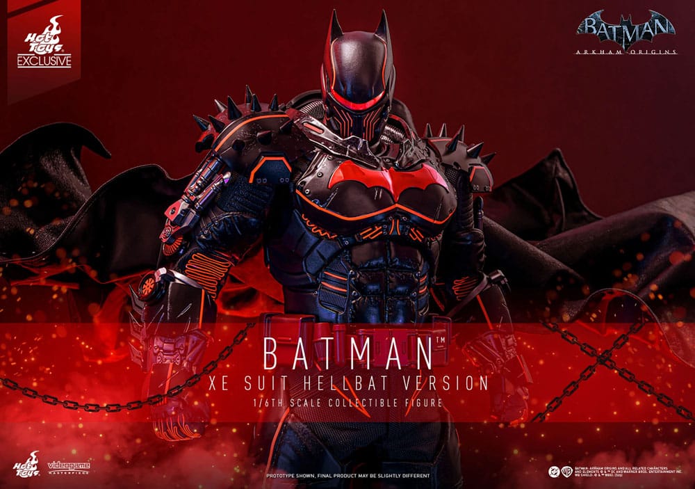 Batman Arkham Origins Videogame Masterpiece Action Figure 1/6 XE Suit Hellbat Version Hot Toys Exclusive 33 cm P069128