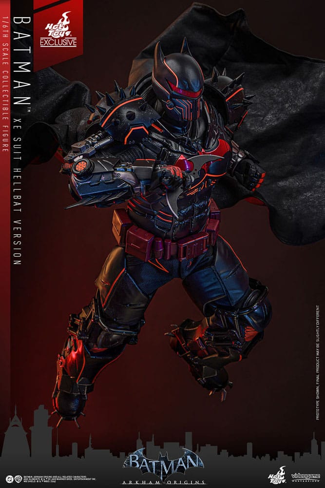 Batman Arkham Origins Videogame Masterpiece Action Figure 1/6 XE Suit Hellbat Version Hot Toys Exclusive 33 cm P069128