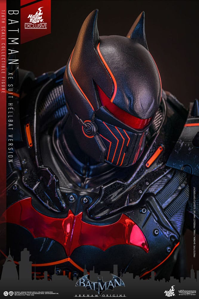 Batman Arkham Origins Videogame Masterpiece Action Figure 1/6 XE Suit Hellbat Version Hot Toys Exclusive 33 cm P069128