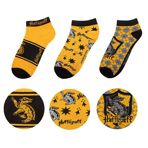 Harry Potter Ankle Socks 3-Pack Hufflepuff P044677