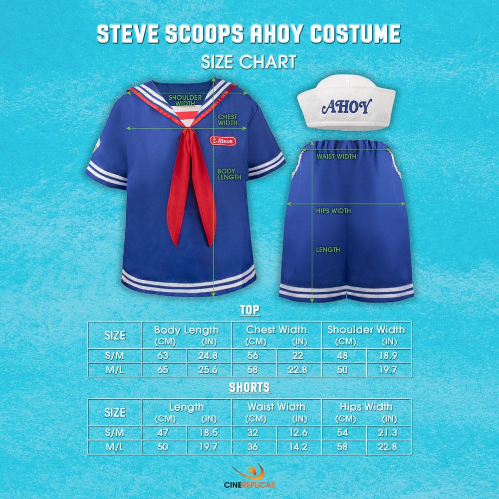 Stranger Things: Scoops Ahoy Steve Costume Size M/L P067007