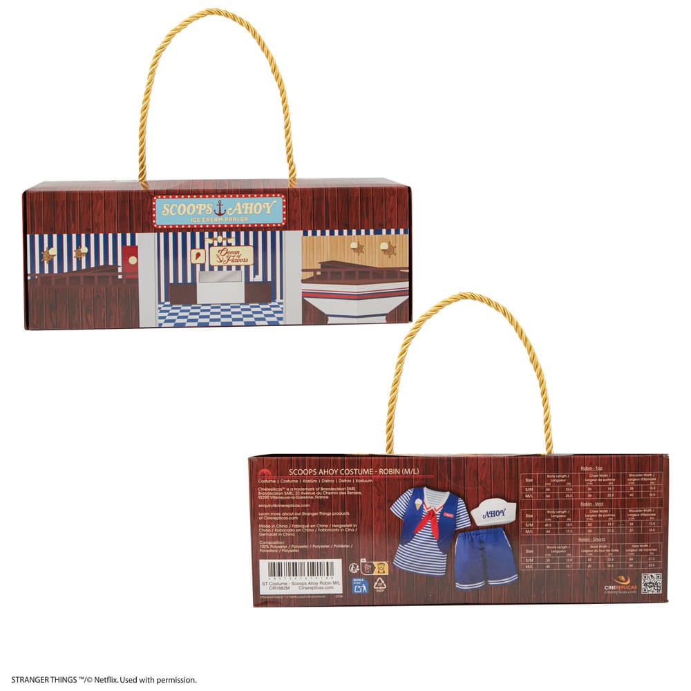 Stranger Things: Scoops Ahoy Robin Costume Size S/M P067010