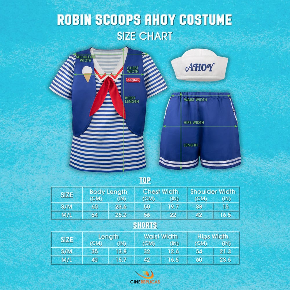 Stranger Things: Scoops Ahoy Robin Costume Size M/L P067009