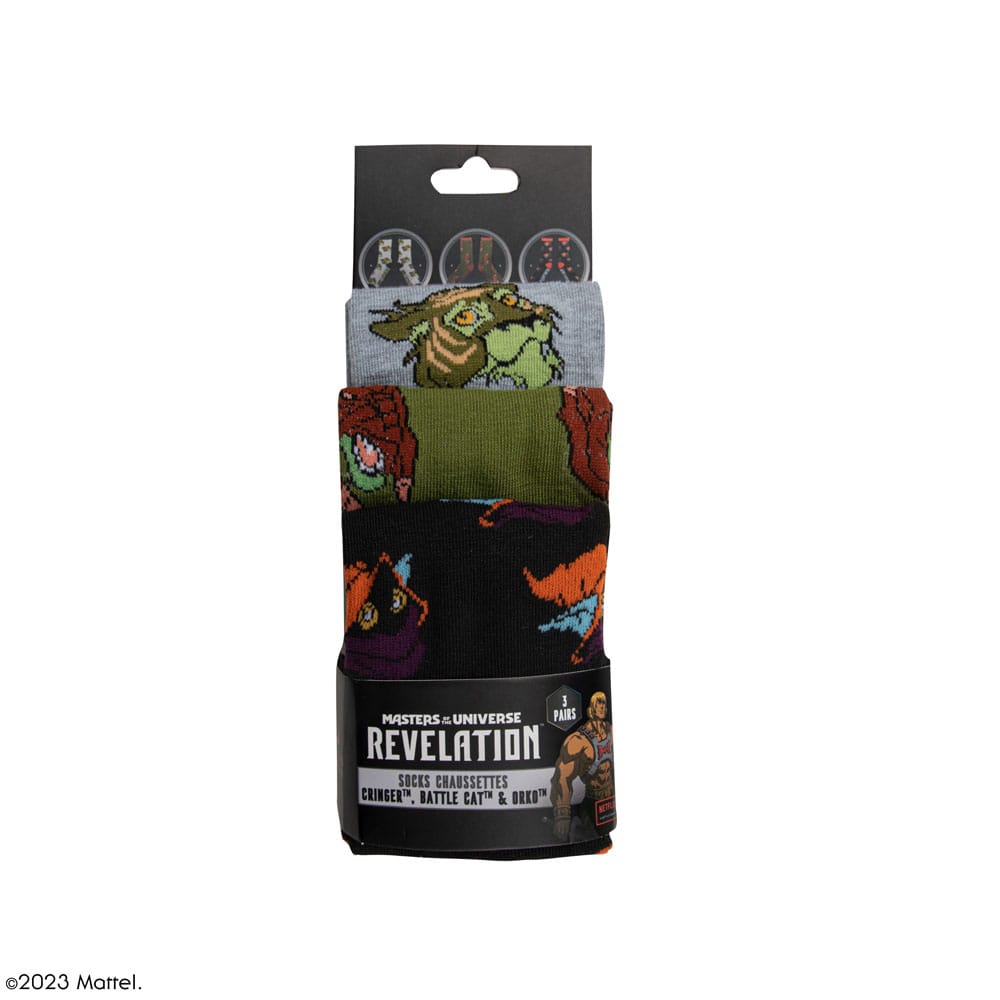Masters of the Universe - Revelation: Cringer & Battle Cat & Orko Socks Set of 3 P044772