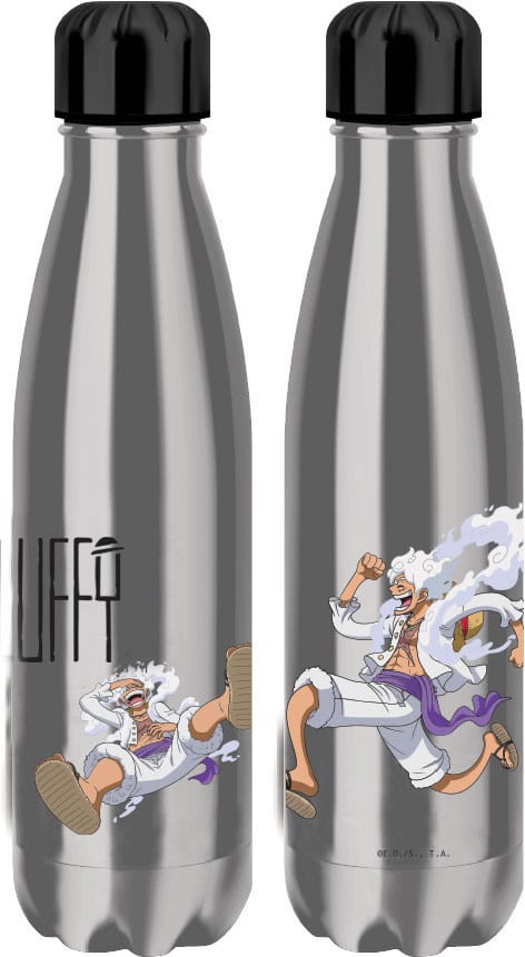 ONE PIECE THERMO WATER BOTTLE LUFFY GEAR 5 SILVER