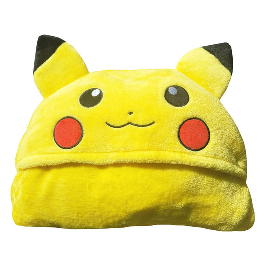 Pokemon Coral Hooded Blanket Pikachu 120 x 150 cm