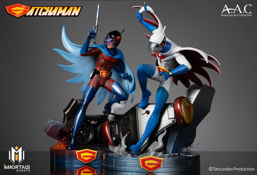 Gatchaman Amazing Art Collection Statue Ken the Eagle, The Leader of the Science Ninja Team 34 cm P044902
