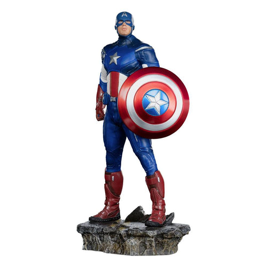 The Infinity Saga BDS Art Scale Statue 1/10 Captain America Battle of NY 23 cm P045059
