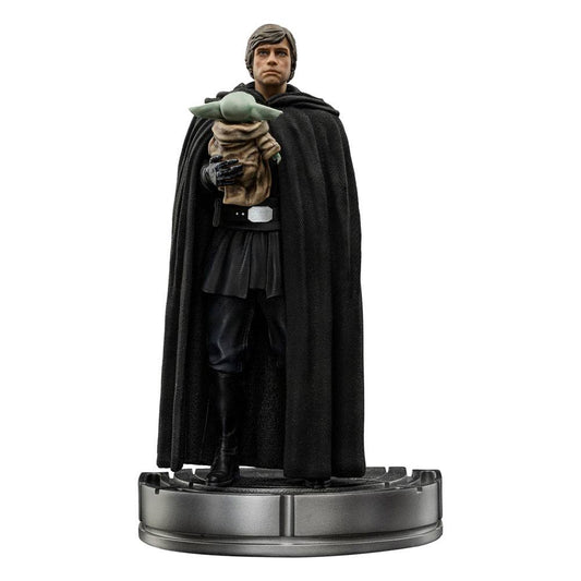 Star Wars The Mandalorian Art Scale Statue 1/10 Luke Skywalker and Grogu 21 cm P045124