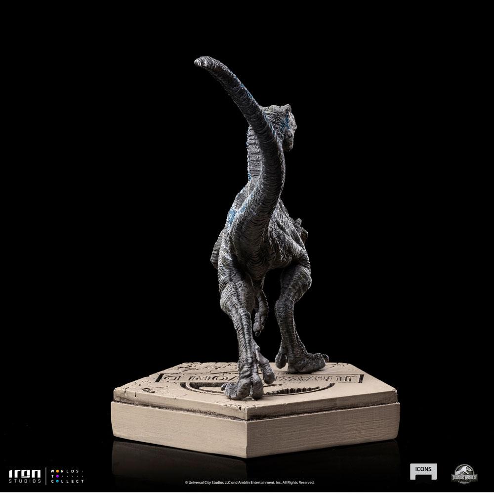 Jurassic World Icons Statue Velociraptor Blue 9 cm P045137