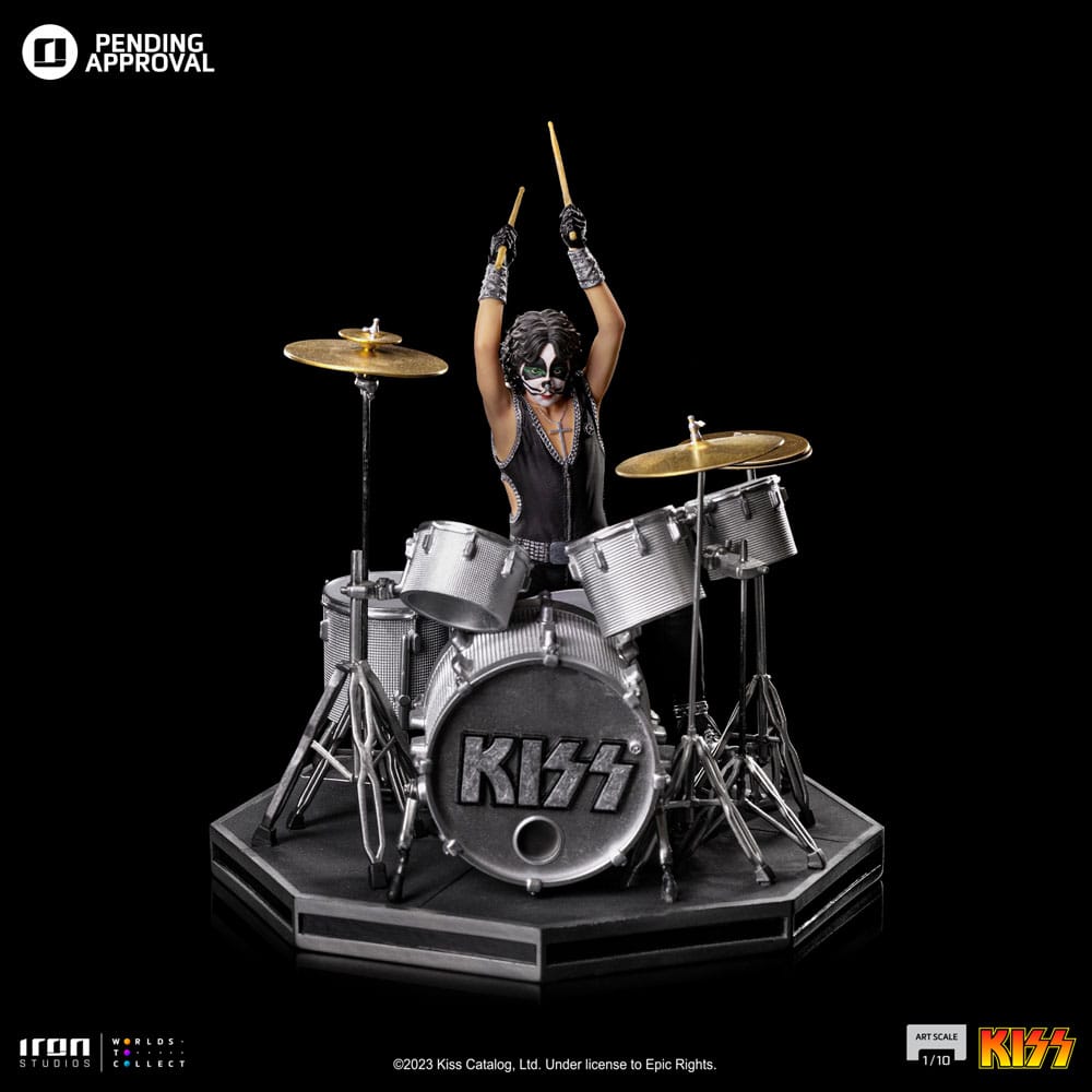 Kiss Art Scale Statue 1/10 Peter Criss Limited Edtition 22 cm P045147