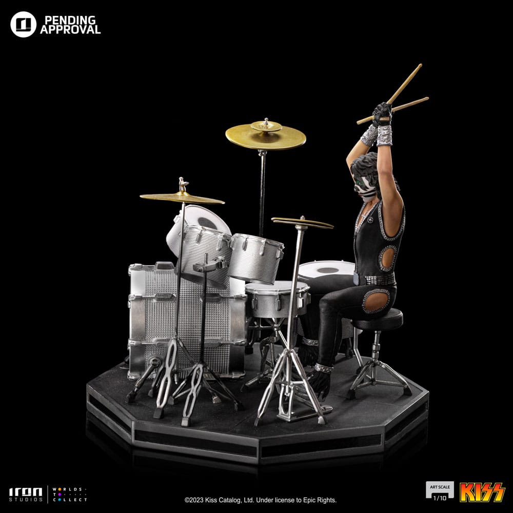 Kiss Art Scale Statue 1/10 Peter Criss Limited Edtition 22 cm P045147