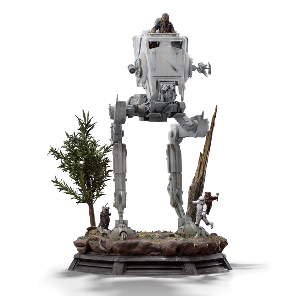 Star Wars Demi Art Scale Statue 1/20 AT-ST and Chewbacca 53 cm P045234