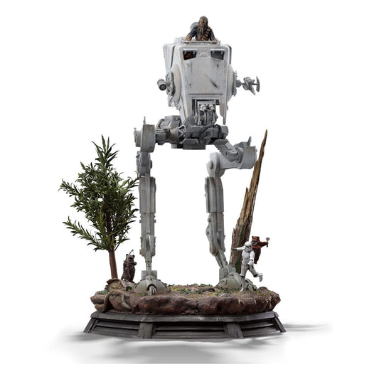 Star Wars Demi Art Scale Statue 1/20 AT-ST and Chewbacca 53 cm P045234