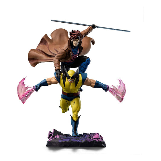 Marvel Deluxe Art Scale Statue 1/10 X-Men´97 Gambit & Wolverine 29 cm P045243