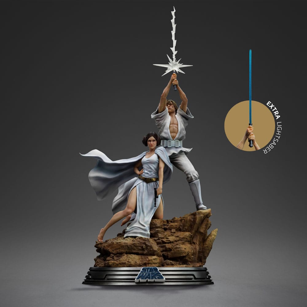 Star Wars Deluxe Art Scale Statue 1/10 Luke and Leia 41 cm P045263