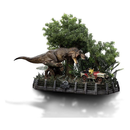 Jurassic Park Demi Art Scale Statue 1/20 T-Rex Chase 30 cm P045277
