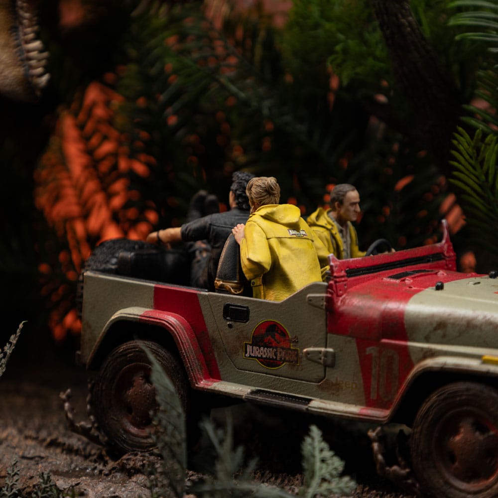 Jurassic Park Demi Art Scale Statue 1/20 T-Rex Chase 30 cm P045277