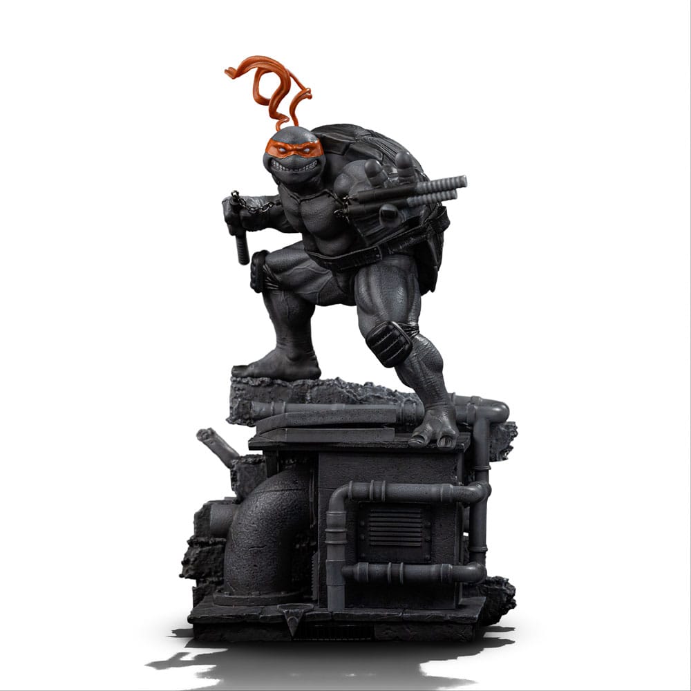 Teenage Mutant Ninja Turtles Art Scale Statue 1/10 Michelangelo Black and White Variant 26 cm heo exclusive P066348