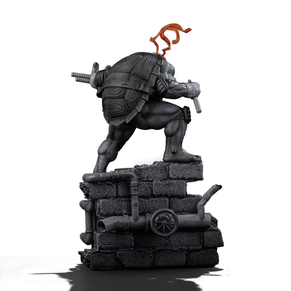 Teenage Mutant Ninja Turtles Art Scale Statue 1/10 Michelangelo Black and White Variant 26 cm heo exclusive P066348