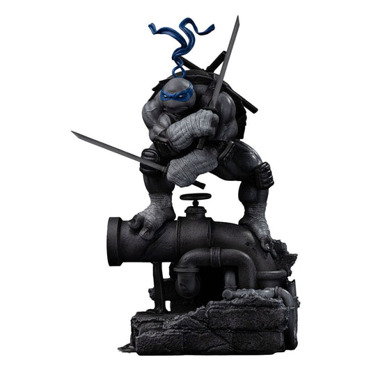 Teenage Mutant Ninja Turtles Art Scale Statue 1/10 Leonardo Black and White Variant 26 cm heo exclusive P066351