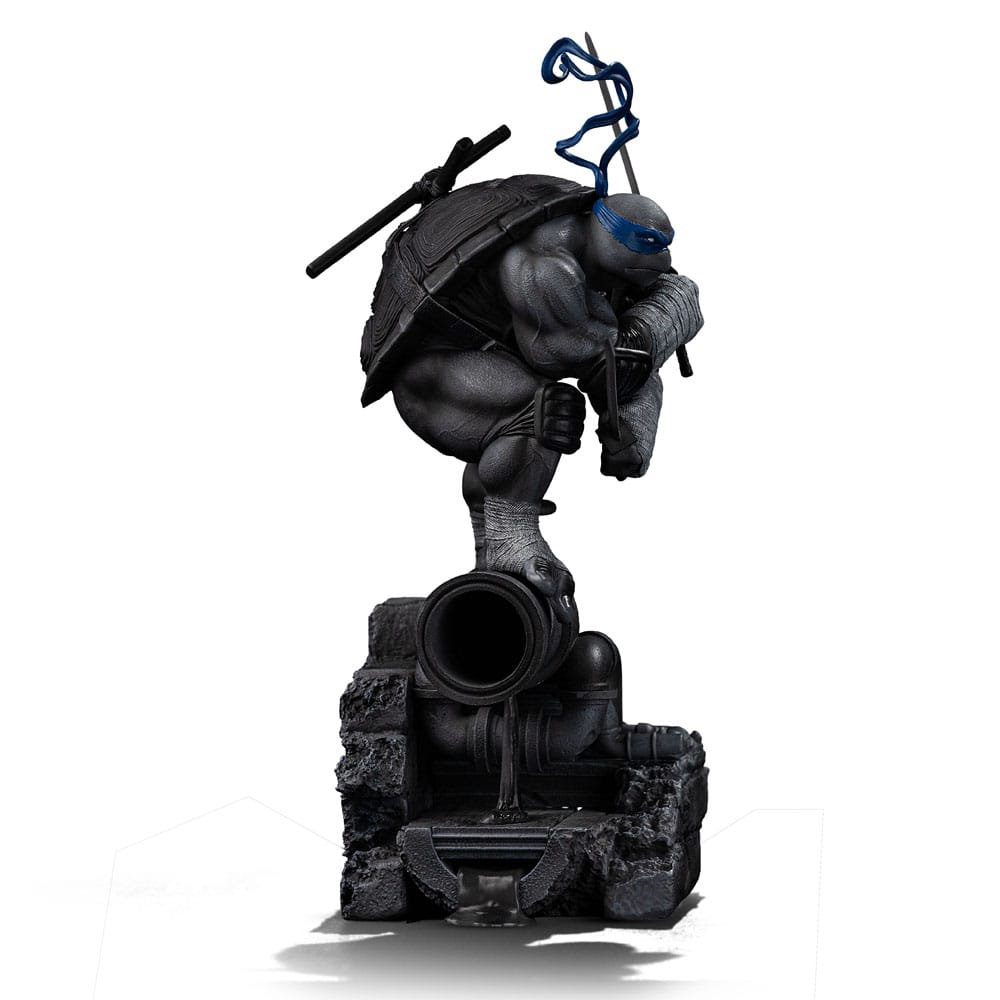 Teenage Mutant Ninja Turtles Art Scale Statue 1/10 Leonardo Black and White Variant 26 cm heo exclusive P066351