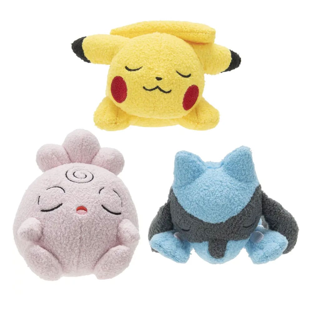 Pokemon Sleeping Plush Figure different versions 12 cm