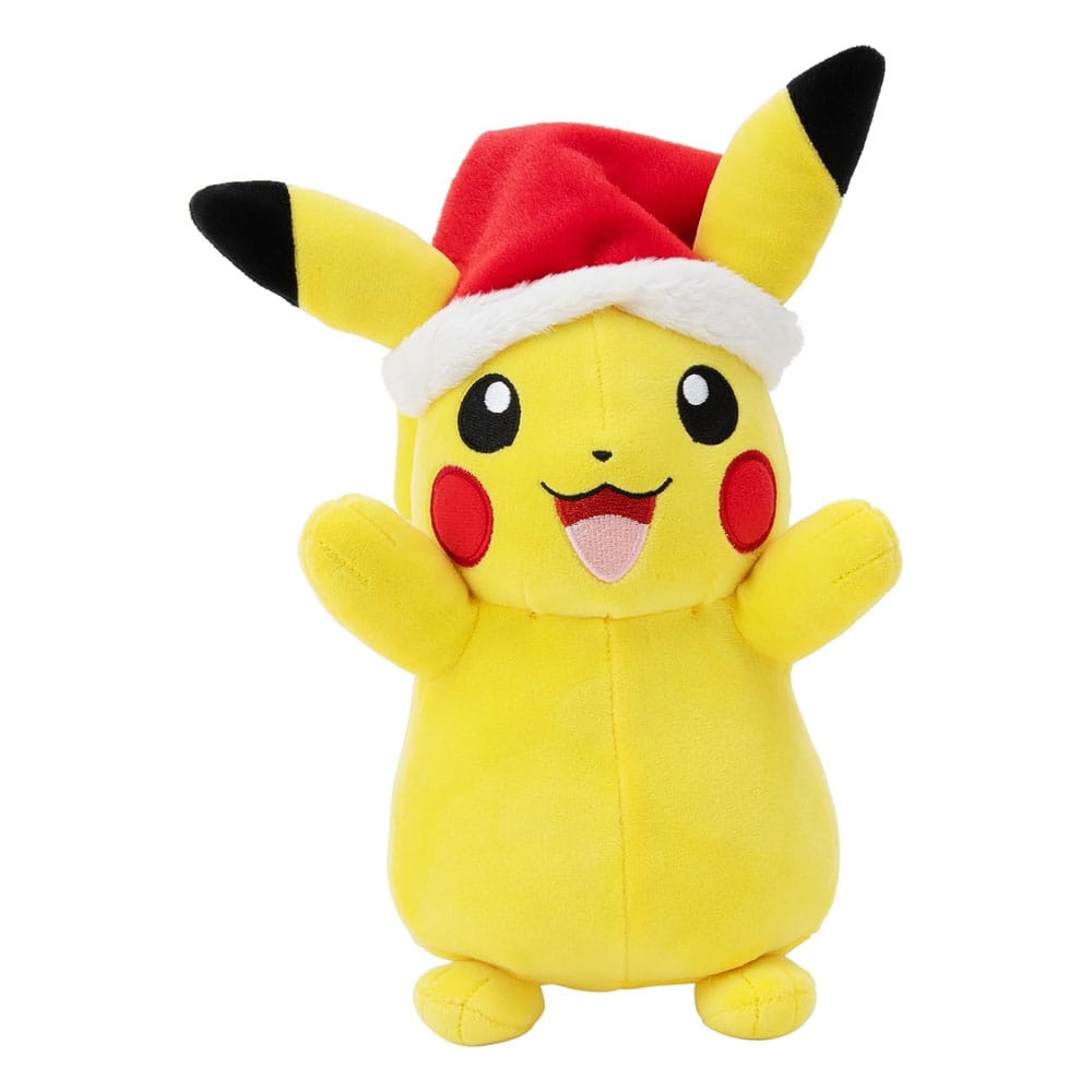 Pokemon Plush Figure Winter Pikachu with Christmas Hat 20 cm