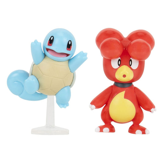 Pokemon Battle Figure Set Figure 2-Pack Magby & Squirtle #5