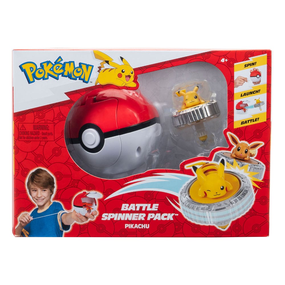 Pokemon Battle Spinner Pack Pikachu #1 & Poke Ball