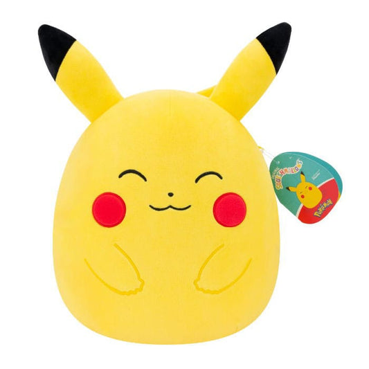Pokemon Squishmallows Plush Figure Happy Pikachu 25 cm