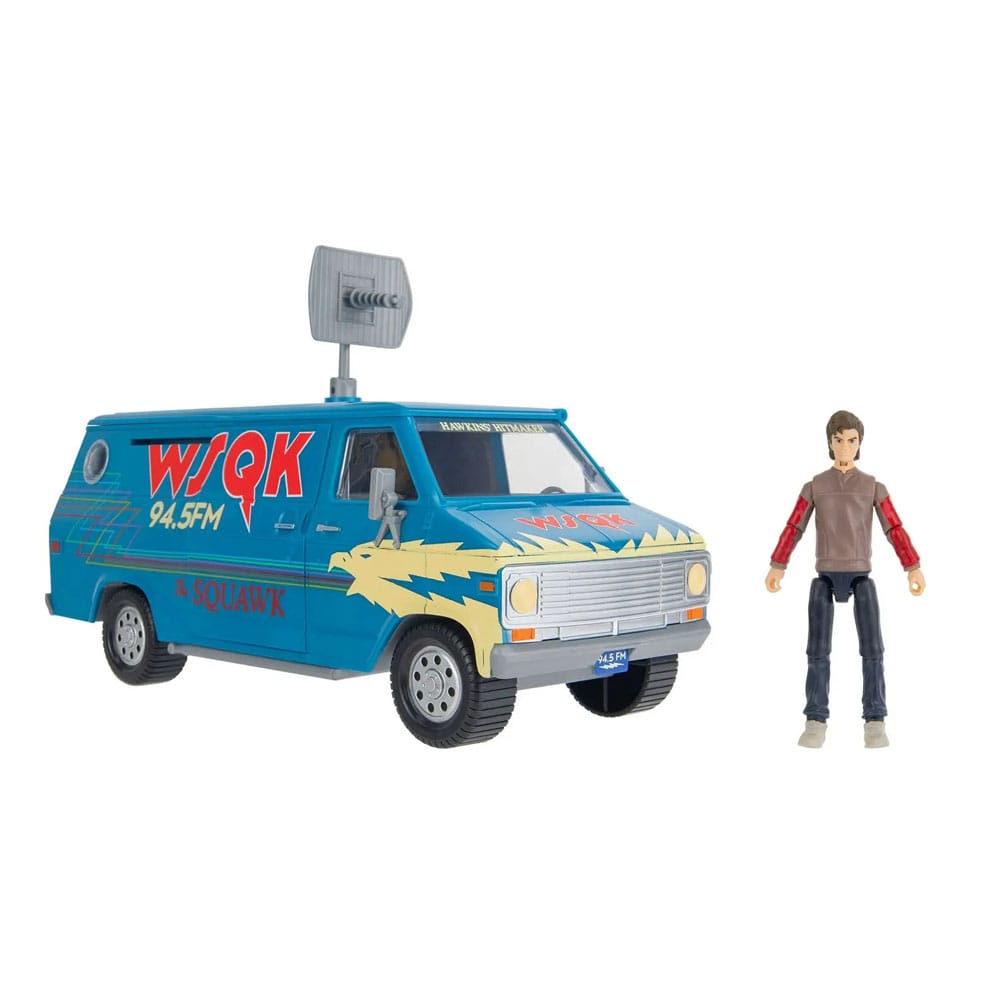 Stranger Things World Of Figure & Vehicle Vehicle with Actionfigure The Squawk van Playset with Steve P067434