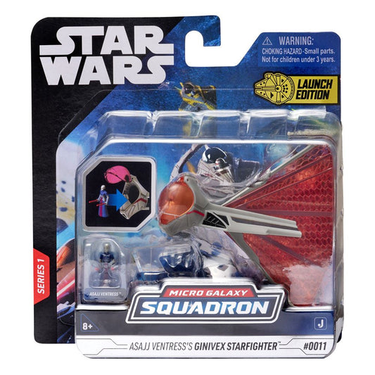 Star Wars Micro Galaxy Squadron Vehicle with Figure Ginivex-Class Starfighter 7,5 cm P074421