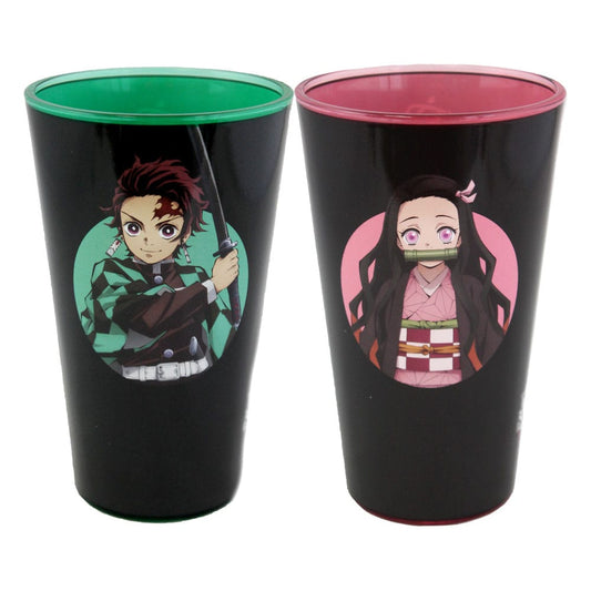 Demon Slayer Drinking Glasses 2-Pack Tanjiro & Nezuko 473 ml P045824