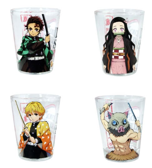 Demon Slayer Shot Glasses 4-Pack Group 59 ml P045825