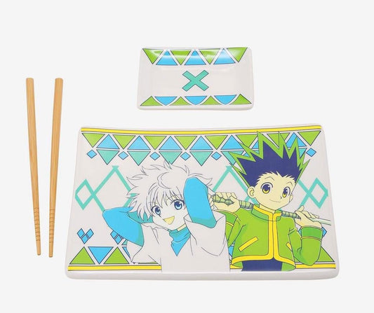 Hunter x Hunter Ceramic Sushi Set with Chopsticks Gon & Killua P045830