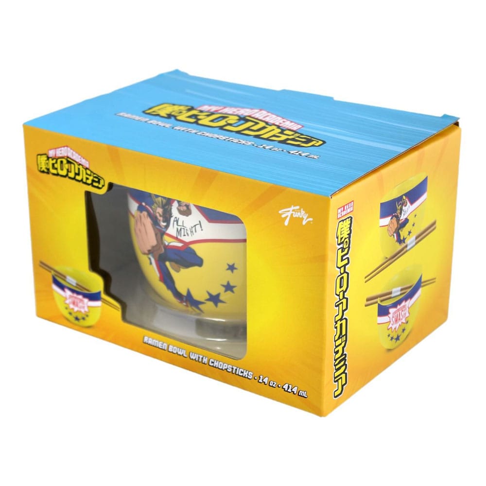 My Hero Academia Ramen Bowl with Chopsticks All Might 414 ml P045831