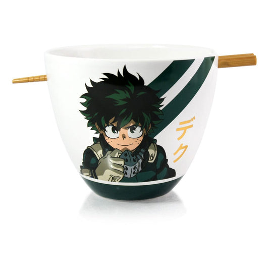 My Hero Academia Ramen Bowl with Chopsticks Izuku Midoriya 473 ml P045833